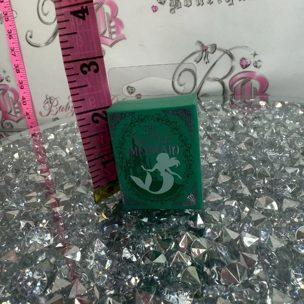 disney princess little mermaid purple green miniature book collectables mini
